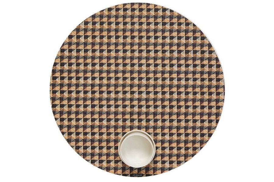 チルウィッチのランチョンマット クレーン 丸形 ラウンド型