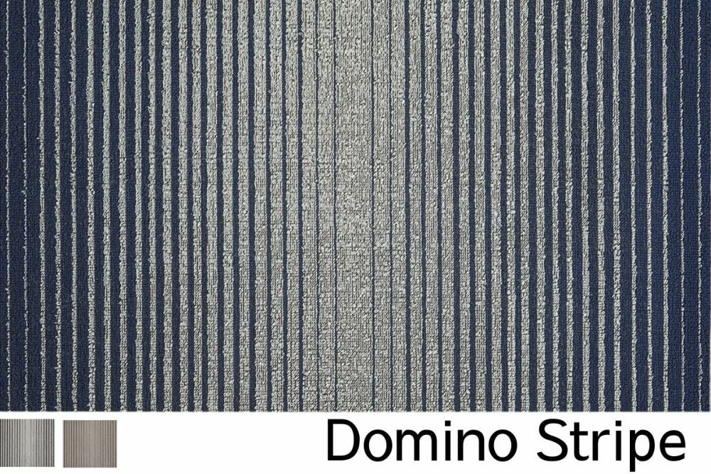 チルウィッチの玄関マット ドミノストライプ