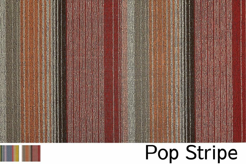 チルウィッチの玄関マット ポップストライプ