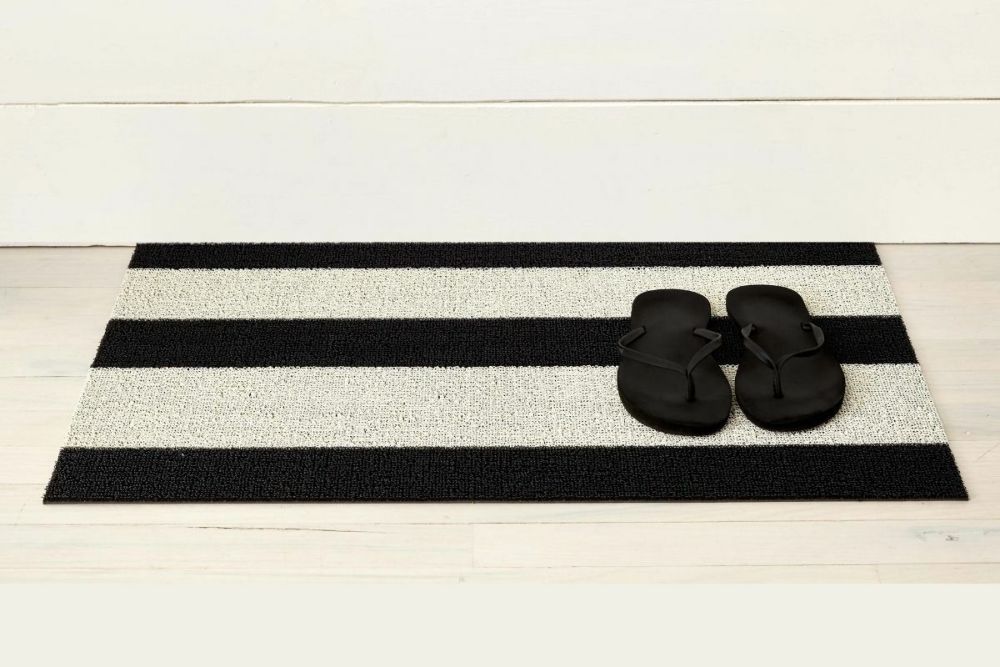 チルウィッチの玄関マット ボールドストライプ