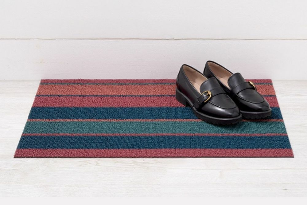 チルウィッチの玄関マット ボルトストライプ