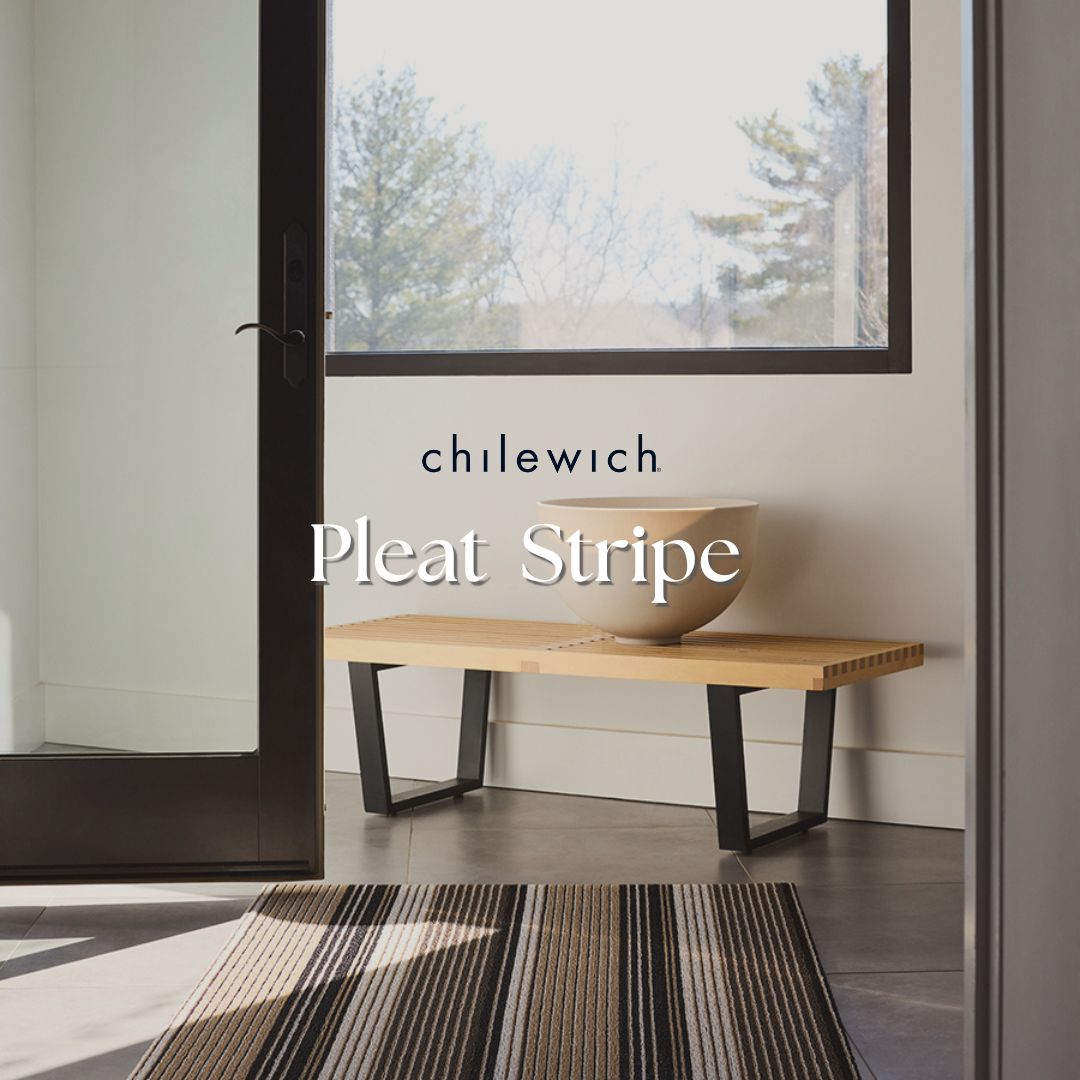 チルウィッチ、新作、pleat stripe、chilewich、ラグ、プリーツストライプ