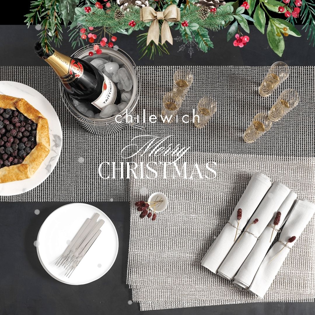 チルウィッチ、chilewich、ランチョンマット、ラティス、クリスマスのテーブルコーディネート