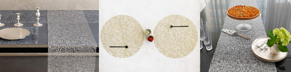 メタリックレース使用後, Metallic Lace お手入れ, ランナーお手入れ, chilewich メタリックレース保管