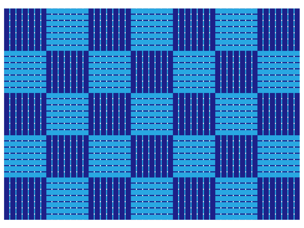 チルウィッチ・ランチョンマットのベイウィーブ柄