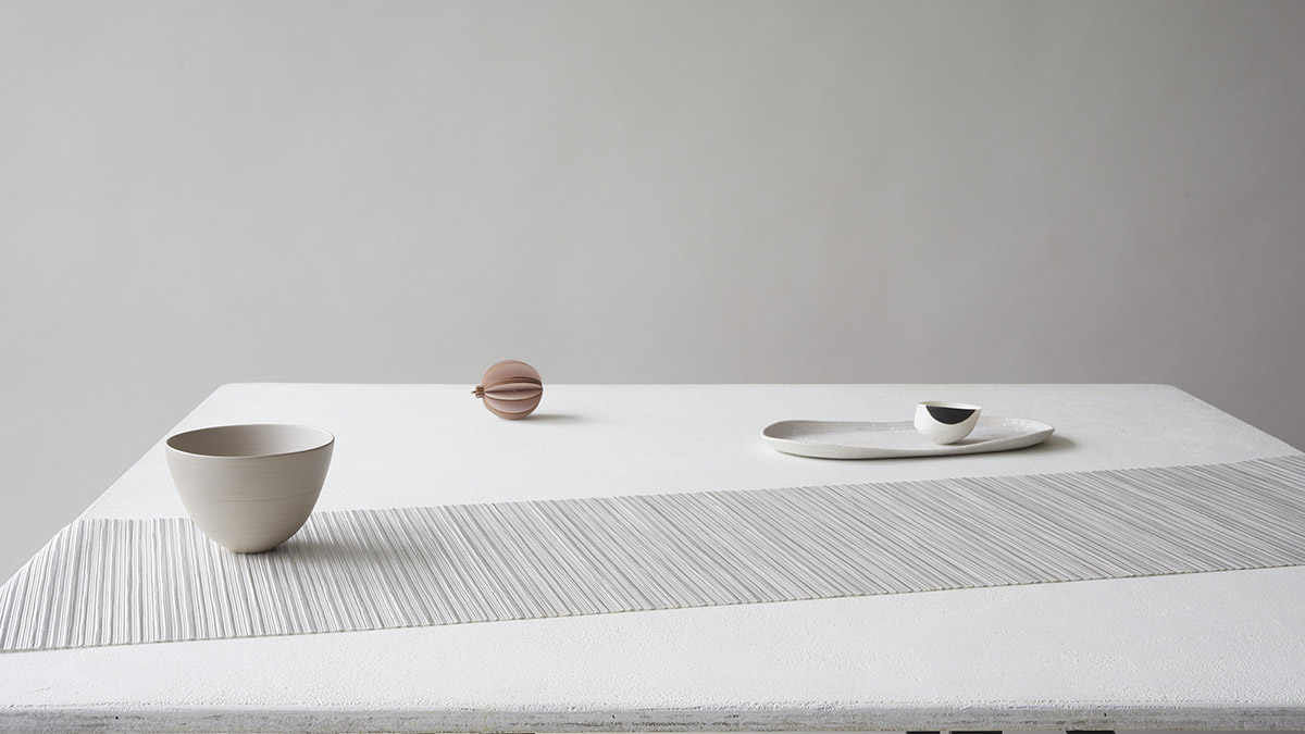 チルウィッチ・ランチョンマットのリブウィーブ柄