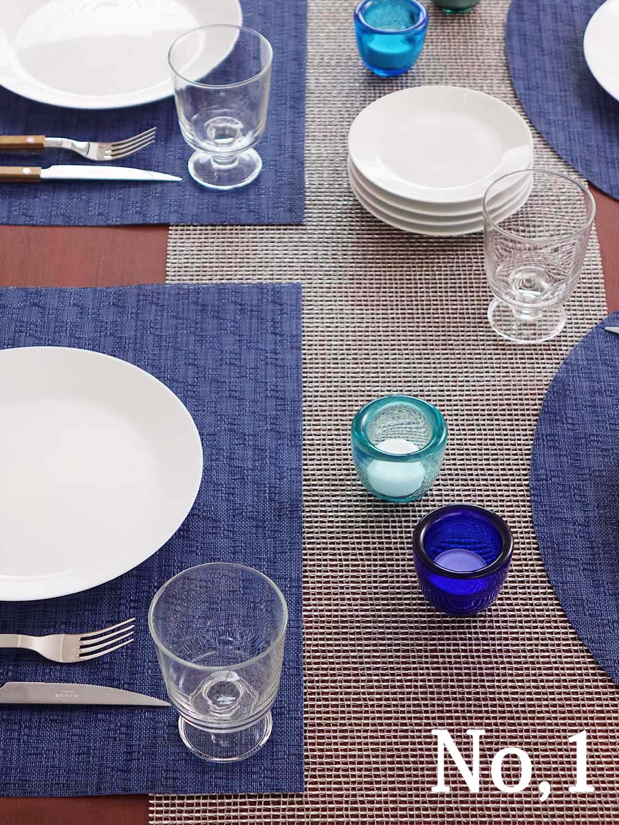 2025年テーブルランナー売上1位のラティス・シルバー