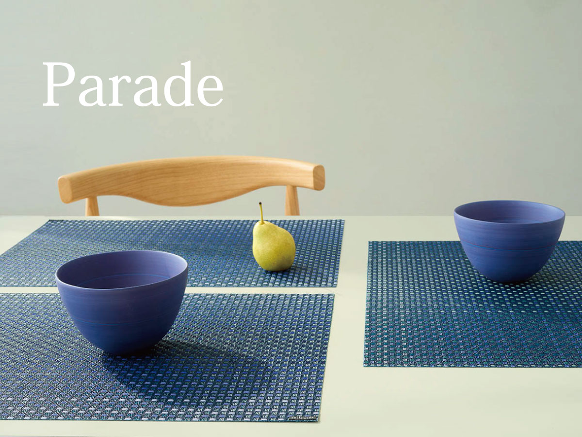 チルウィッチ 2025年春の新作 パレード柄　オーシャン色 ランチョンマット