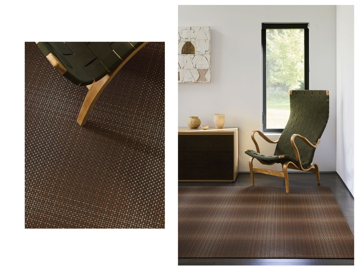 チルウィッチ 2025年春の新作 パレード柄　レーズン色 ランチョンマットとフロアマット