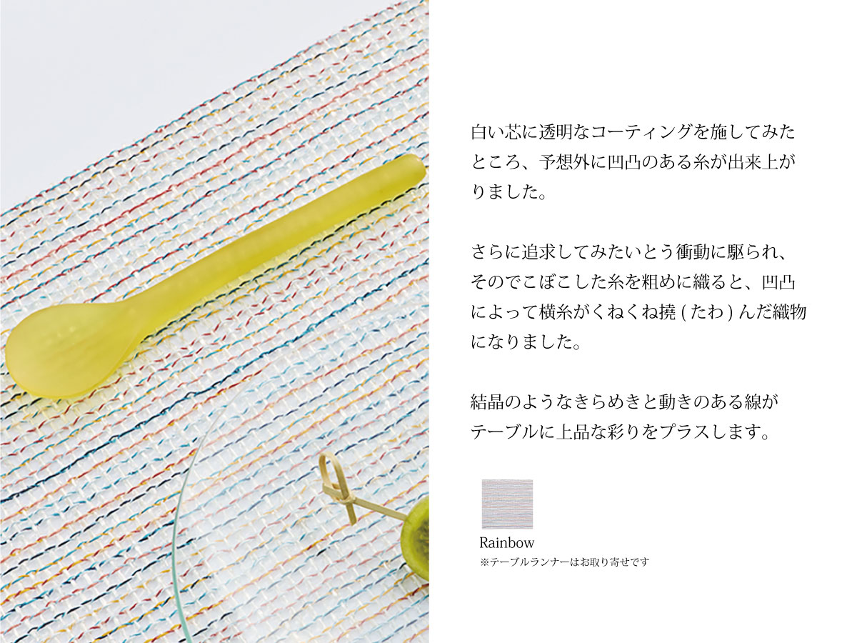 チルウィッチ 2025年春の新作 ラティス柄　ソルベ色 ランチョンマット