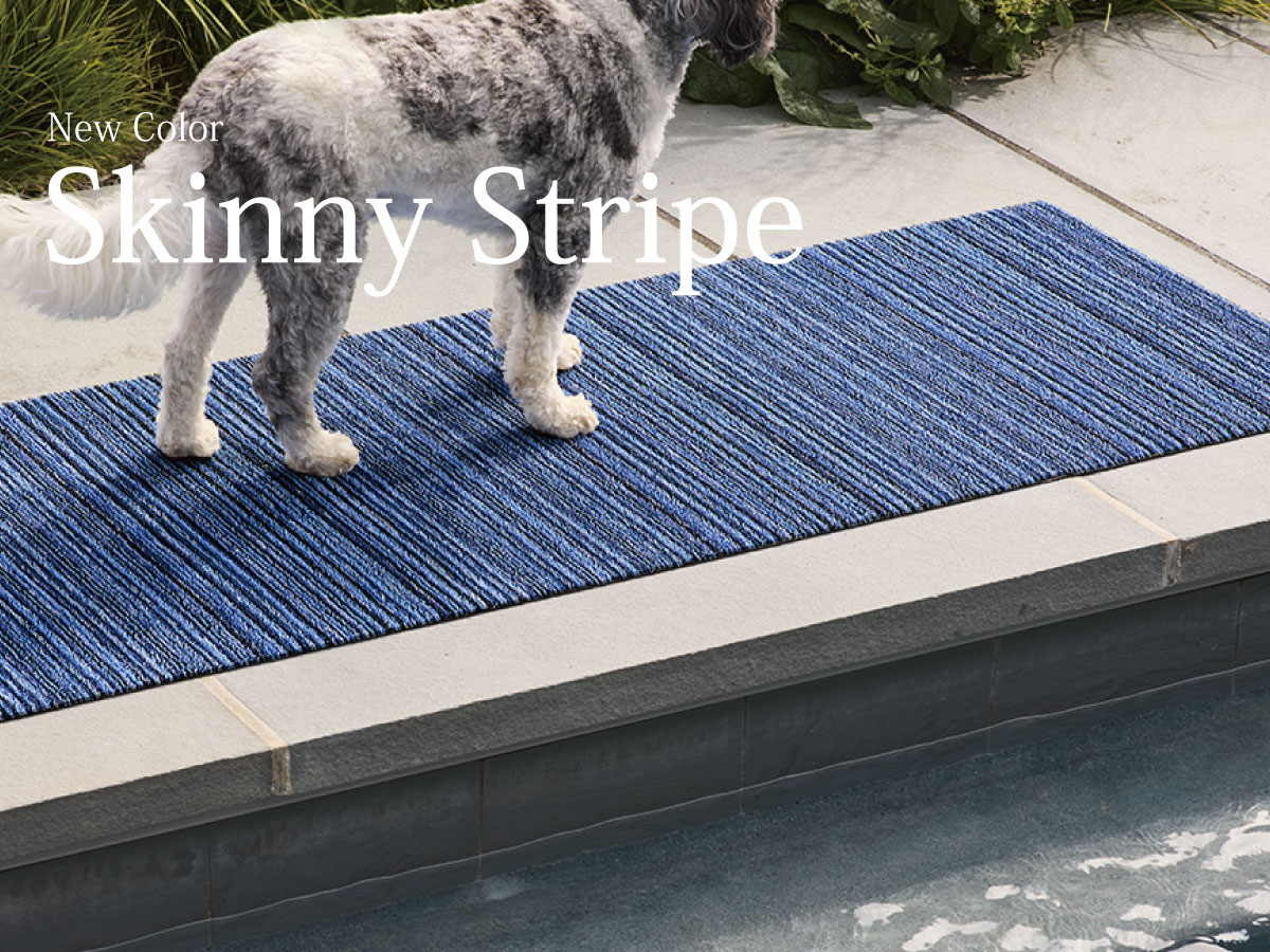 チルウィッチ 2025年春の新作 スキニーストライプ柄　シャグマット