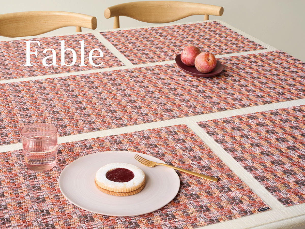 チルウィッチ 2025年春の新作 フェイブル柄　ソルベ色 ランチョンマット