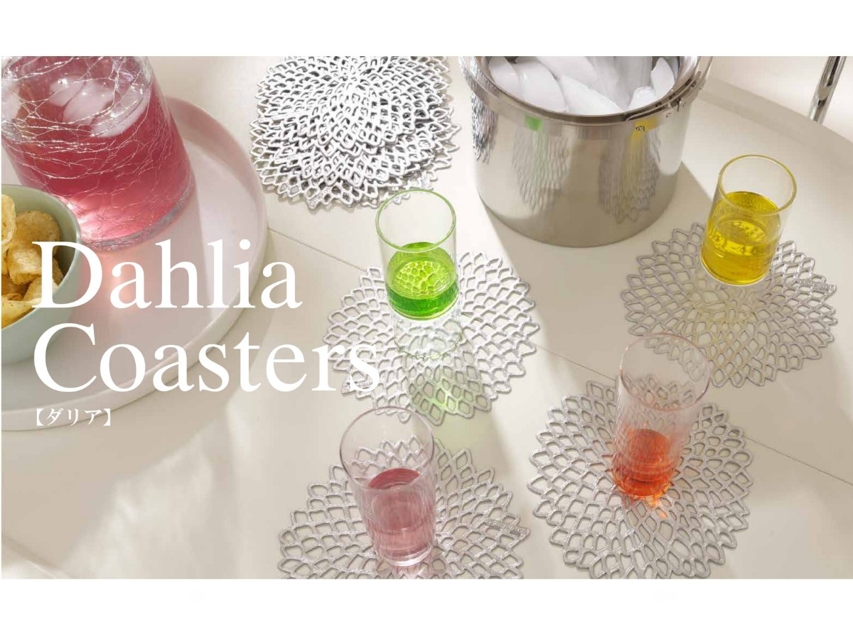 チルウィッチ 2026年春の新作 ダリア柄　コースター