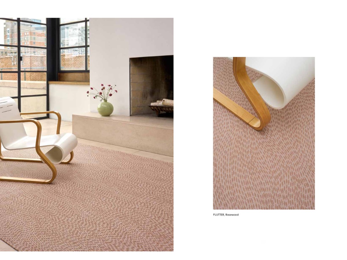 チルウィッチ 2026年春の新作 フラッター柄　ローズウッド色 ランチョンマット