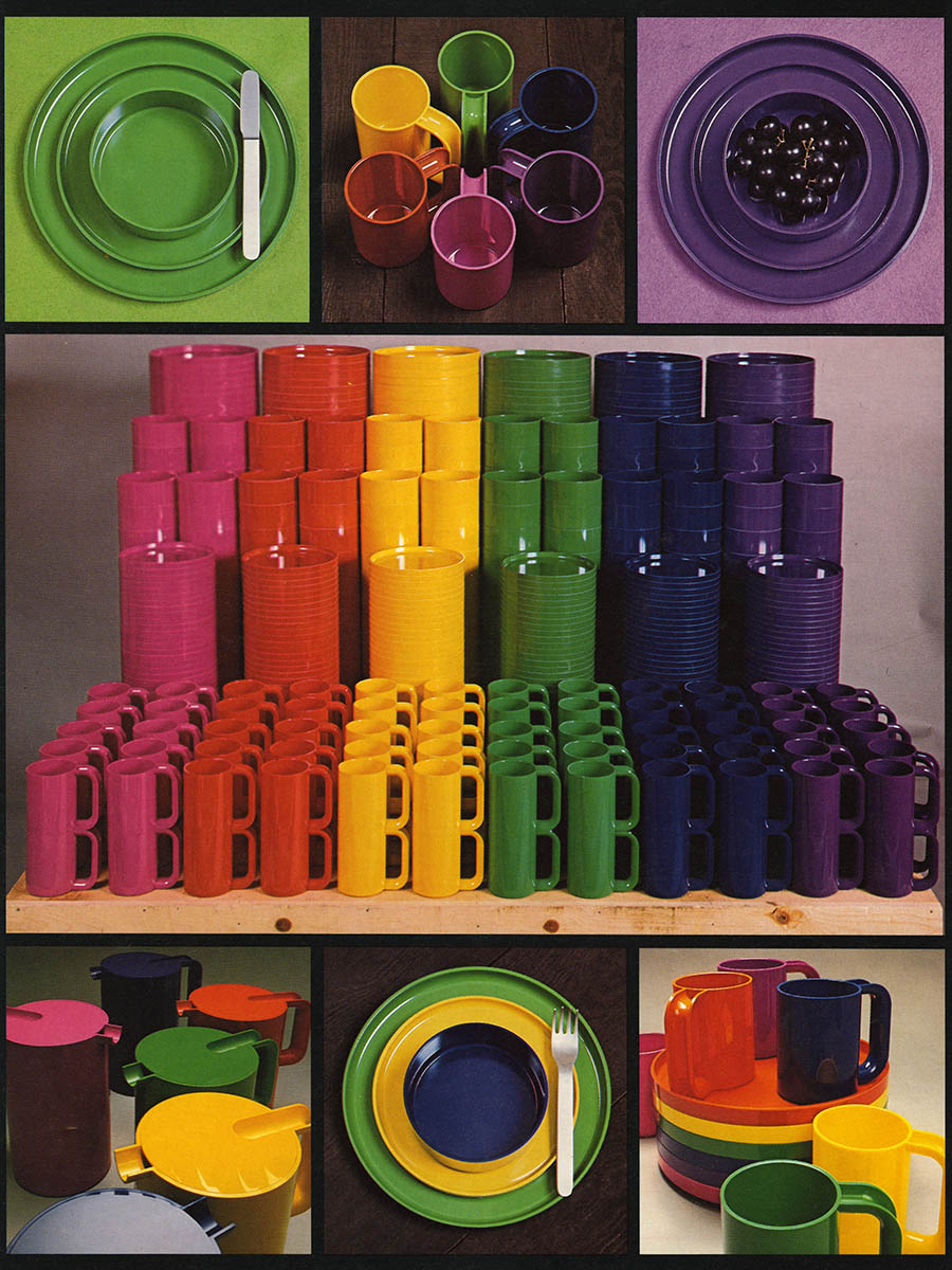 heller　ヘラー　 マグカップ　カップ＆ソーサー　プラスチック　食器　1971年デザイン