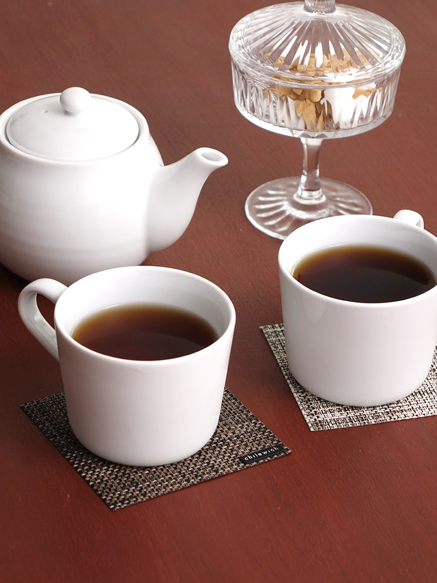 チルウィッチ　コースター　ホットティー　ティータイム　茶色
