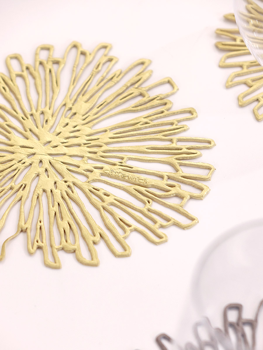 チルウィッチ　コースター　ホットティー　ティータイム　茶色