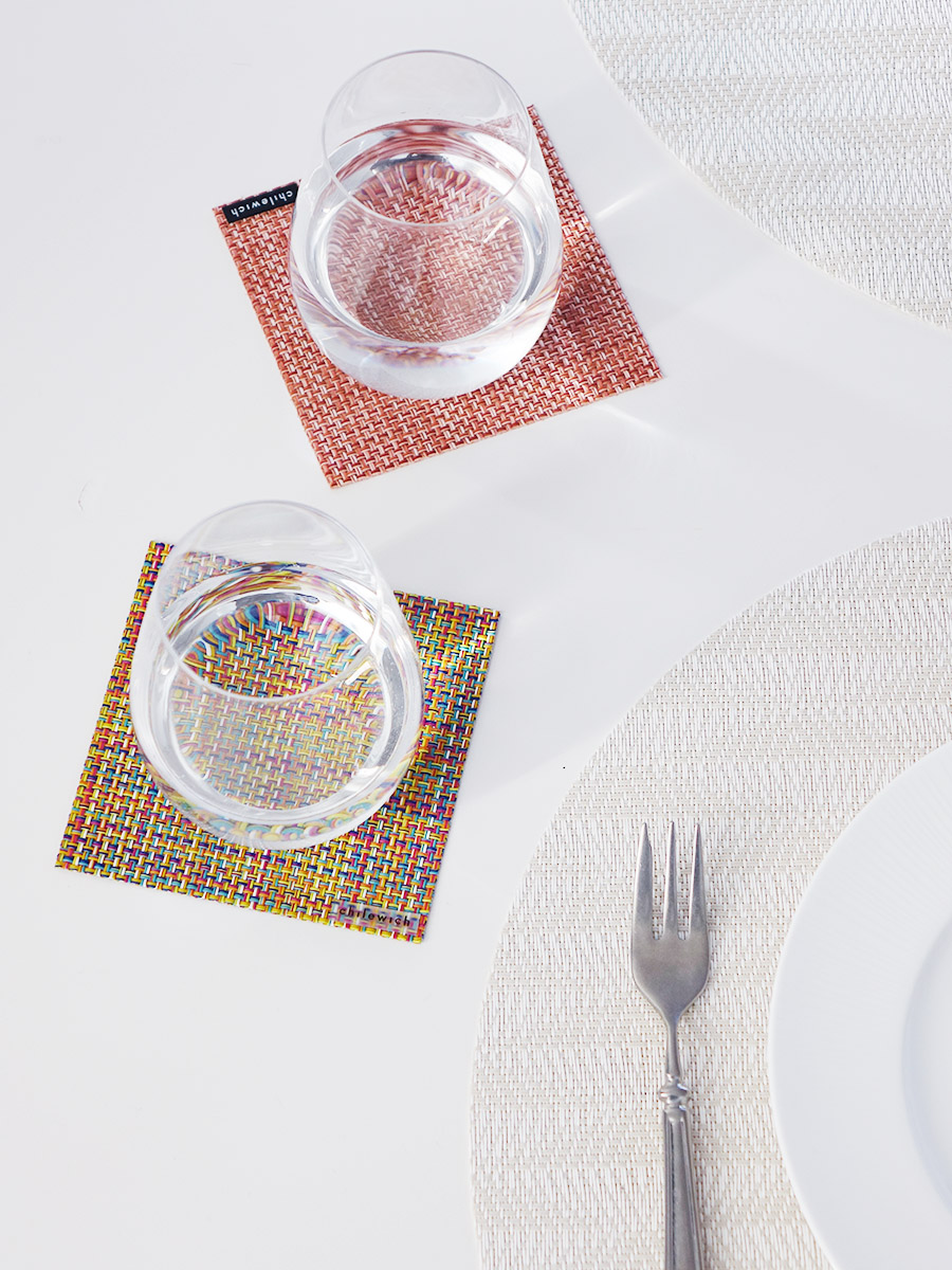 チルウィッチのミニバスケットウィーブ柄のコースター