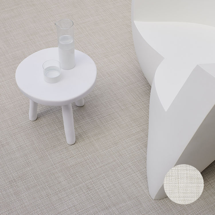 チルウィッチのフロアマット　定番の平織りのナチュラル色