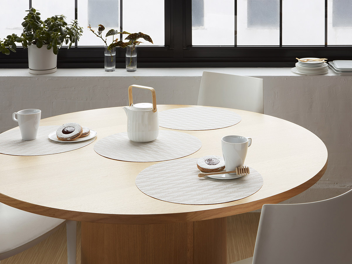 チルウィッチ　円形ランチョンマット　カフェタイムを演出