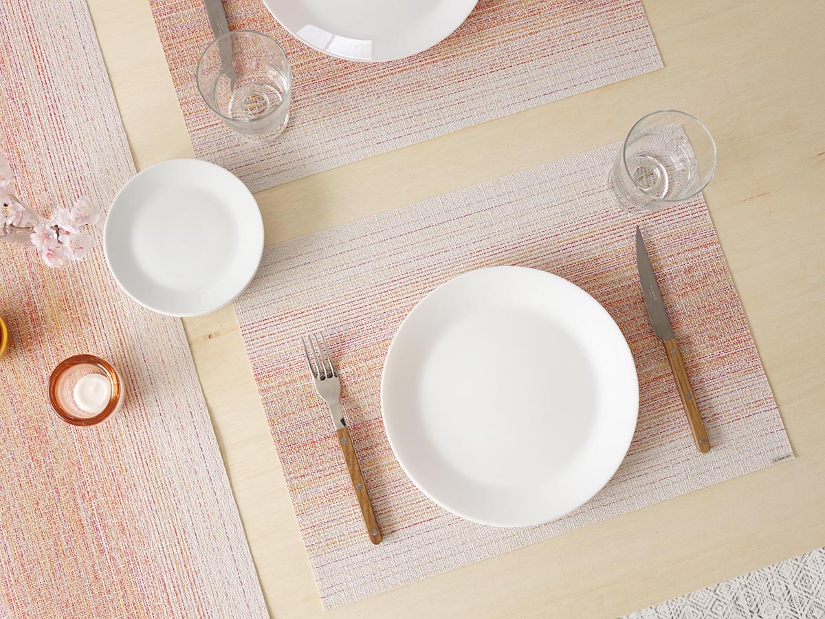 チルウィッチ ランチョンマット　オンブレ柄　サンライズ色　ピンク色