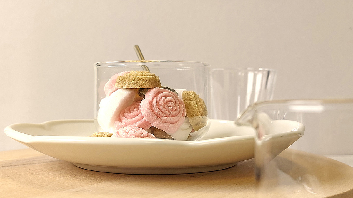 ローズ型のおしゃれな砂糖