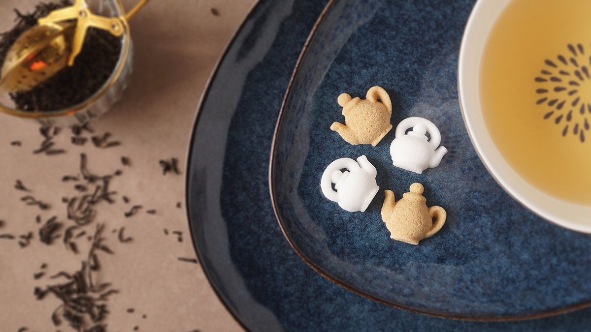 ティーポット型のおしゃれな砂糖