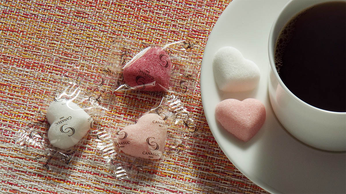 ピンク色のハート 角砂糖 おしゃれ 個包装