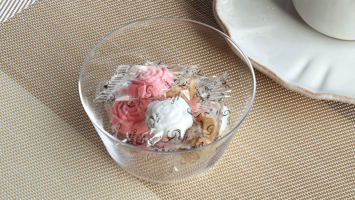 ピンク色の薔薇 角砂糖 おしゃれ 個包装