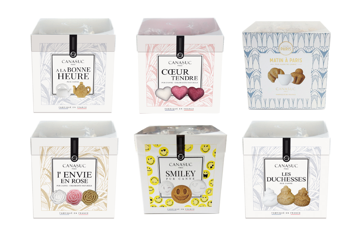 おしゃれな個包装の砂糖のラインナップ