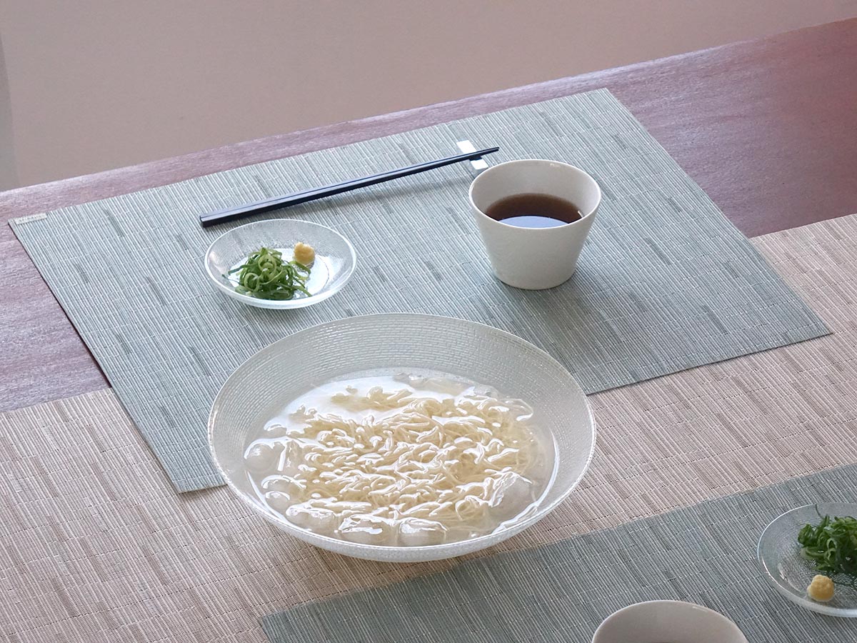 チルウィッチ ランチョンマット　バンブー　グリーン　素麺　和食