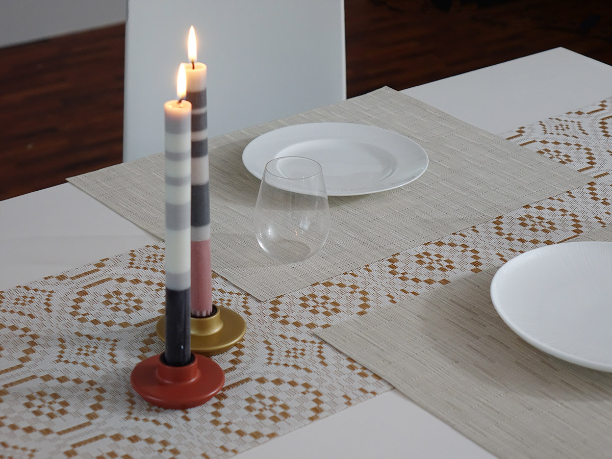 クリスマスコーデにおすすめのランチョンマットとキャンドル