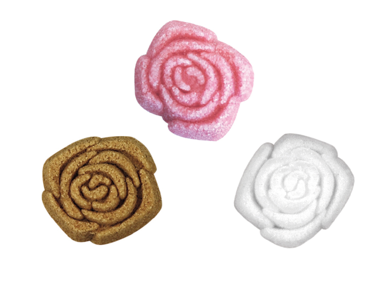 おしゃれな角砂糖のローズ・薔薇型