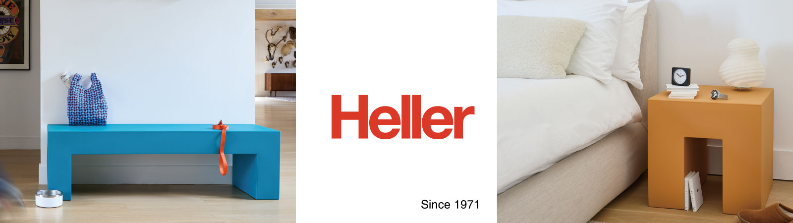 Heller ヘラー　アメリカの樹脂製のインテリアブランド　スツール　ベンチ
