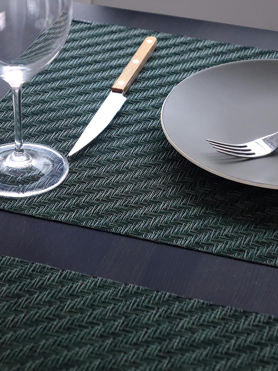 チルウィッチのランチョンマット　フォックステイル柄　2025年秋冬新作　タイム色