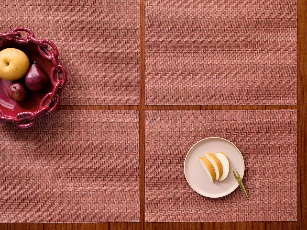 チルウィッチのランチョンマット　フォックステイル柄　2025年秋冬新作　ラズベリー色