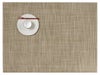 平織りで麻のようなベージュのランチョンマット