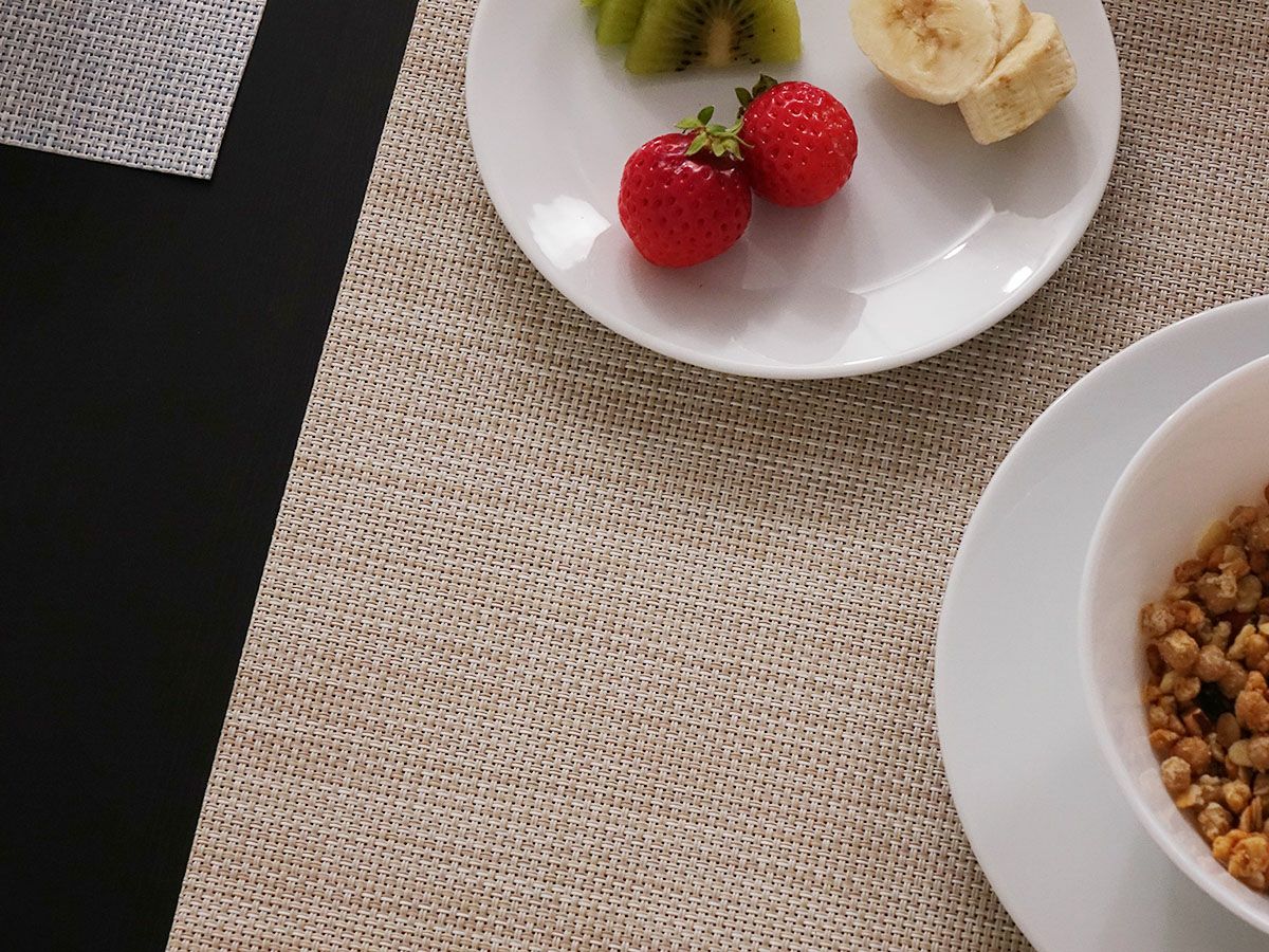 チルウィッチ　ランチョンマット　ミニバスケットウィーブ　パーチメント色　ベージュ