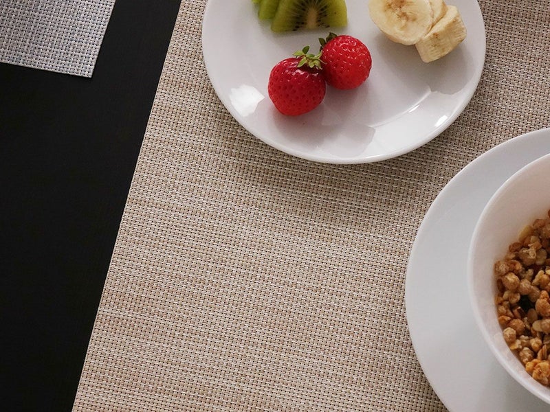 チルウィッチ　ランチョンマット　ミニバスケットウィーブ　パーチメント色　ベージュ