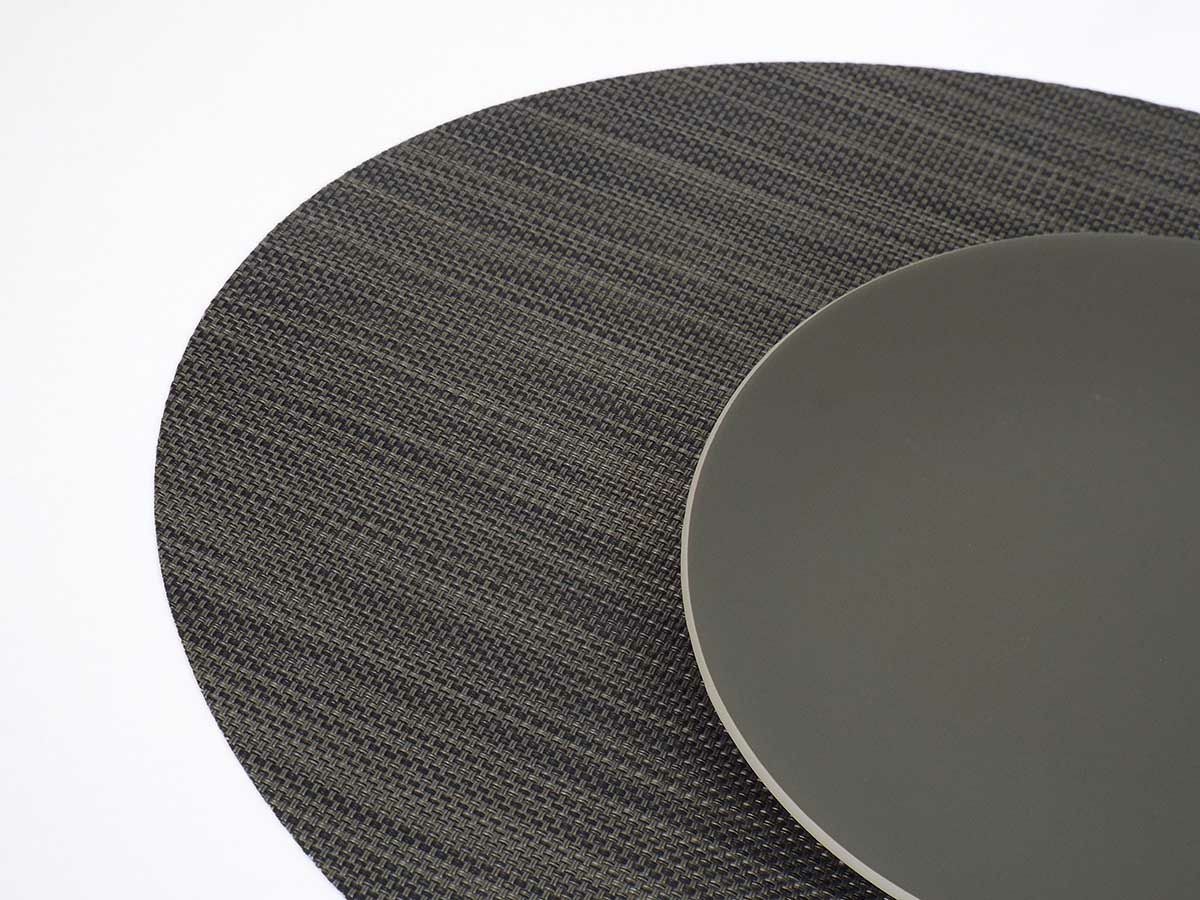 チルウィッチのランチョンマット　ミニバスケットウィーブ柄のライトグレイ色