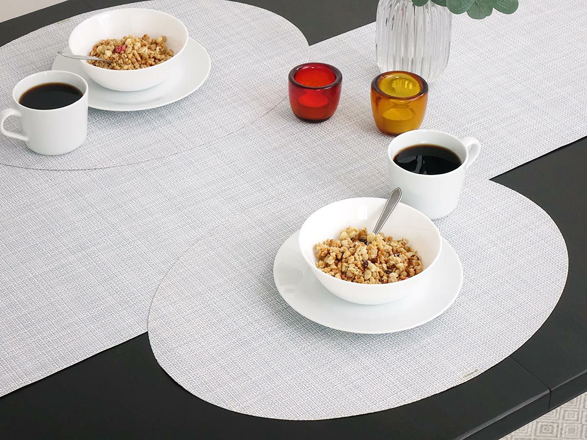 ランチョンマット　チルウィッチ　ミニバスケットウィーブ柄　スカイ色　ライトブルー