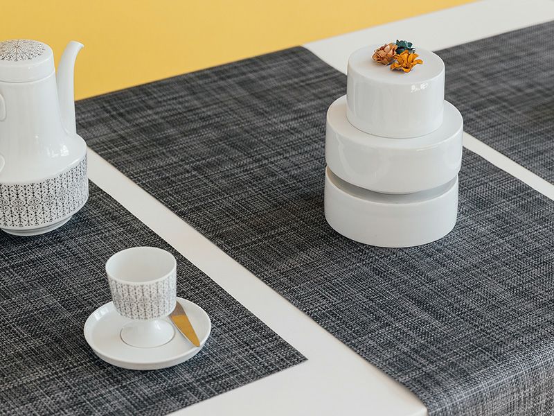 チルウィッチ ランチョンマット ミニバスケットウィーブ｜グレイ色