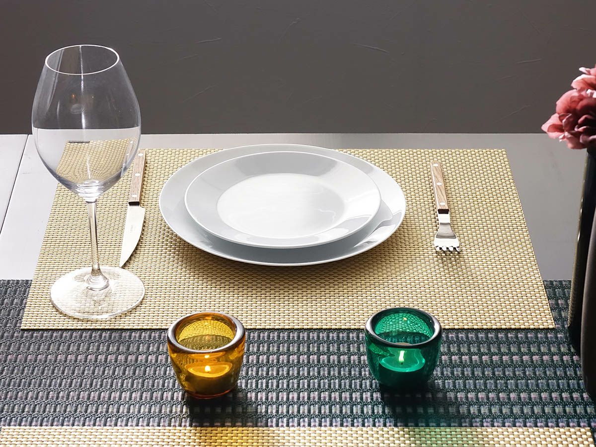 バスケットウィーブ・ギルデッド色　チルウィッチ　ランチョンマット　ゴールド