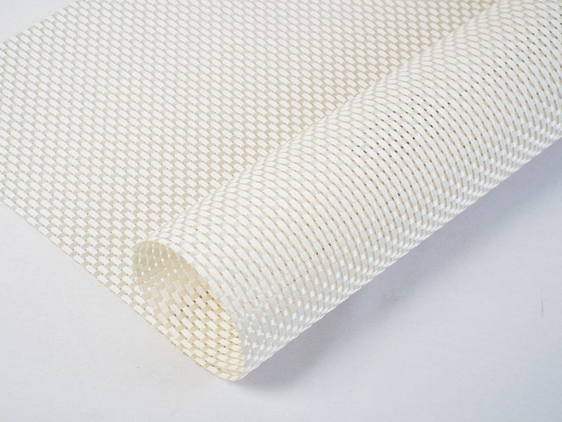 平織りの白のチルウィッチのランチョンマット