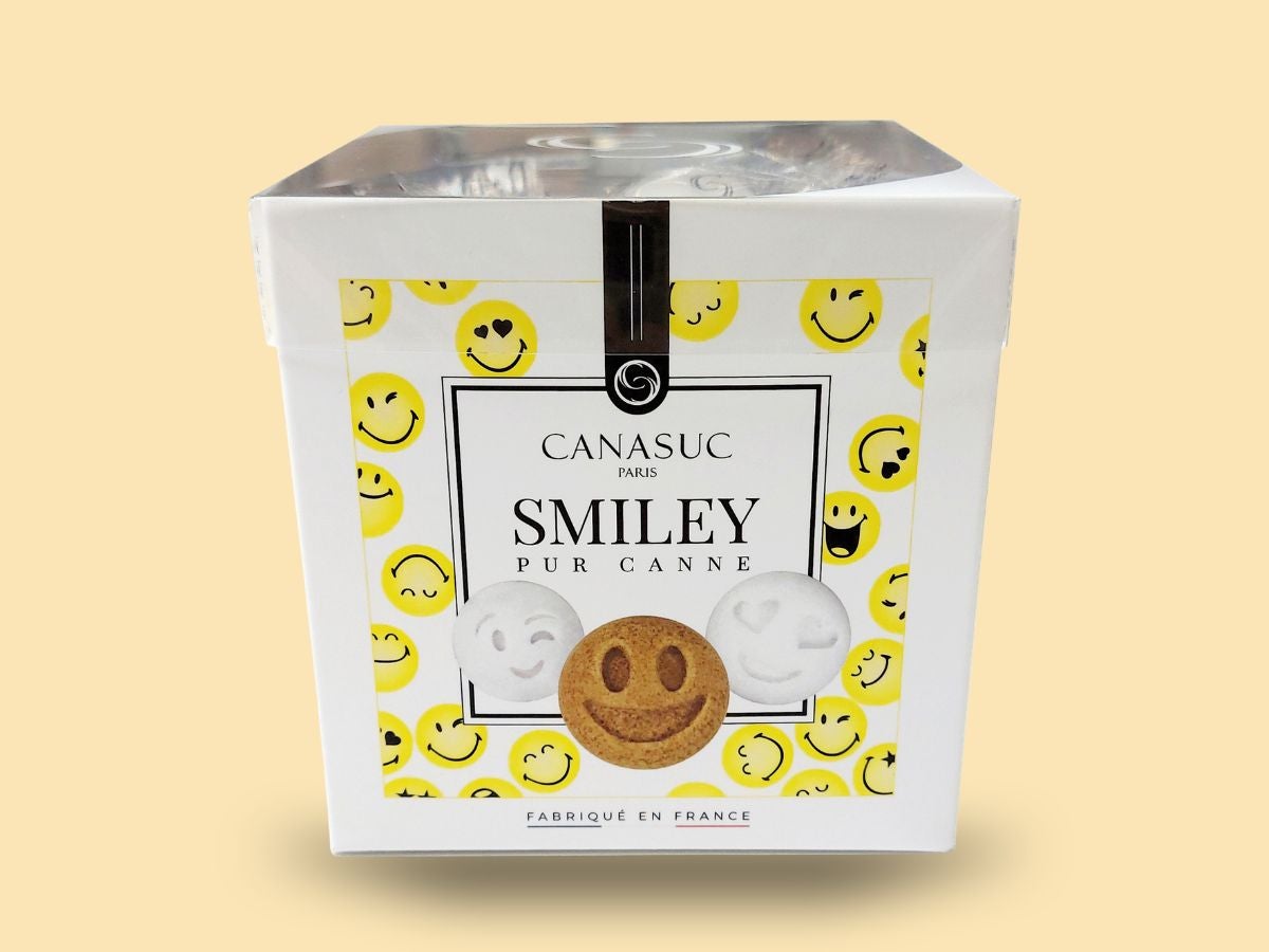 かわいい顔文字の角砂糖のカナスックデザインシュガー