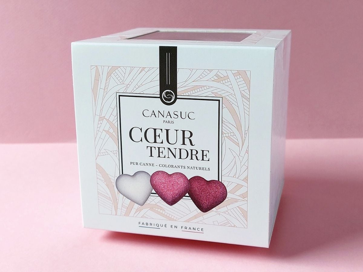 おしゃれなハートの角砂糖のカナスック・デザインシュガー