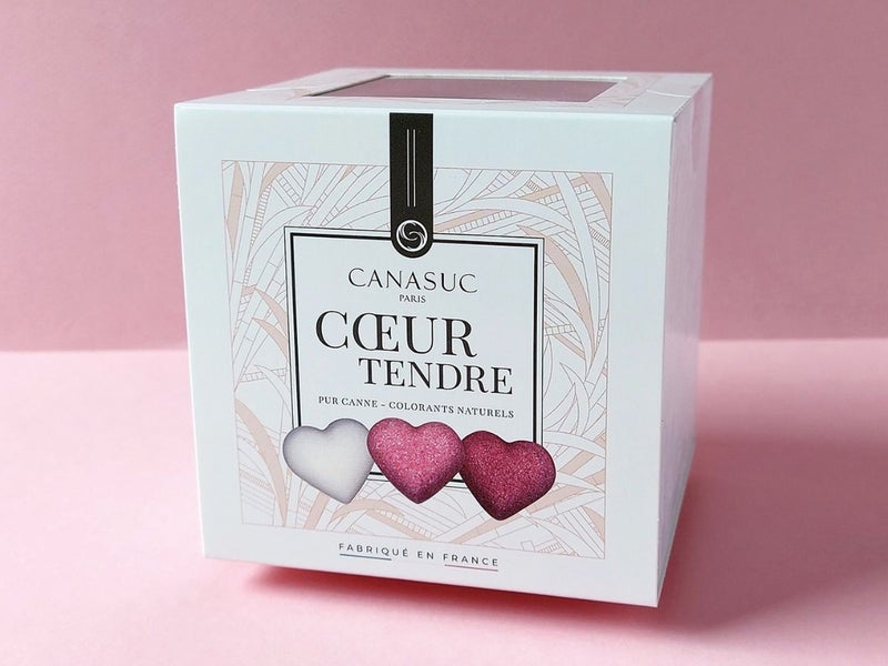 おしゃれなハートの角砂糖のカナスック・デザインシュガー