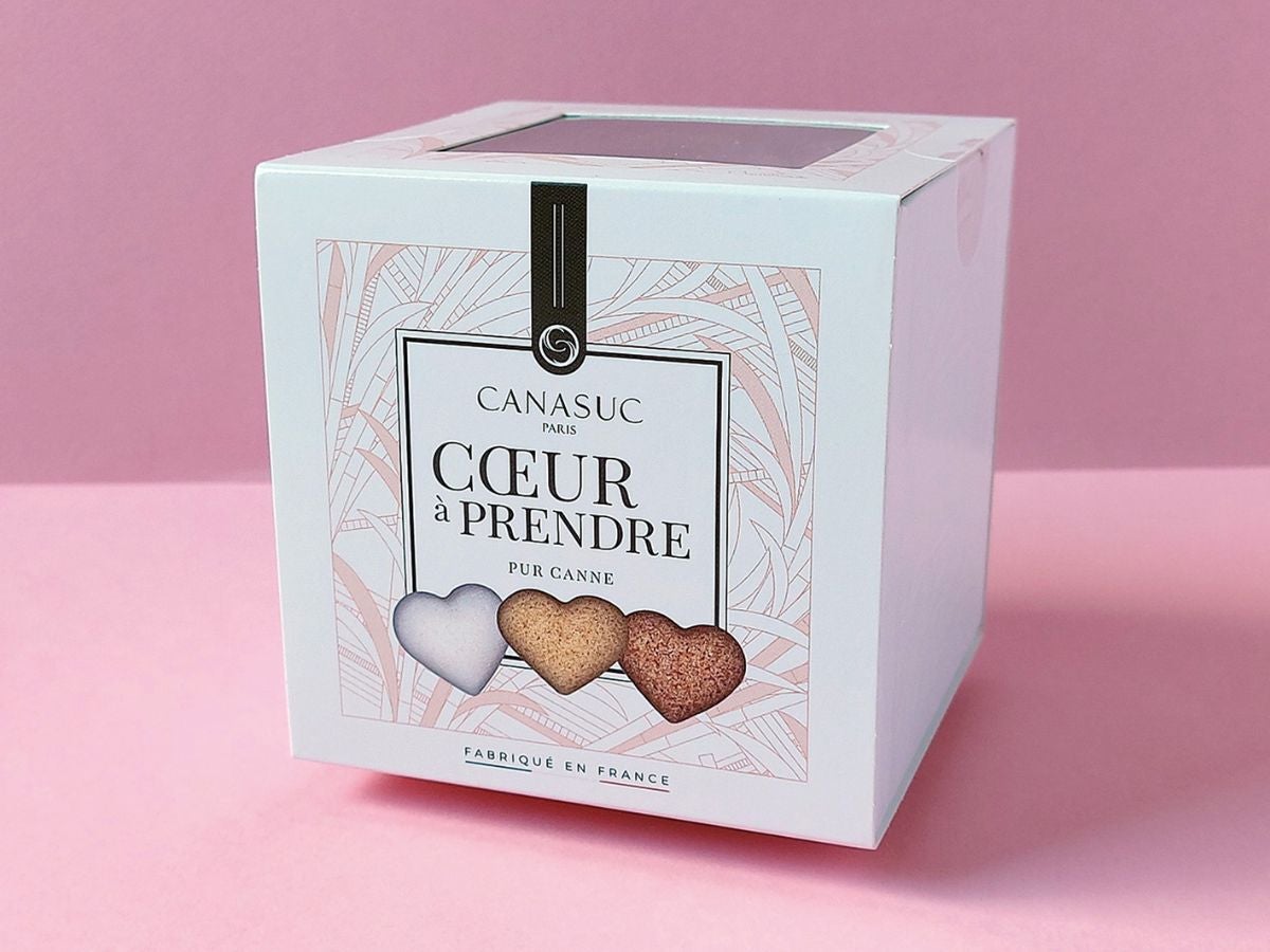 かわいいハートの角砂糖のカナスック・デザインシュガー