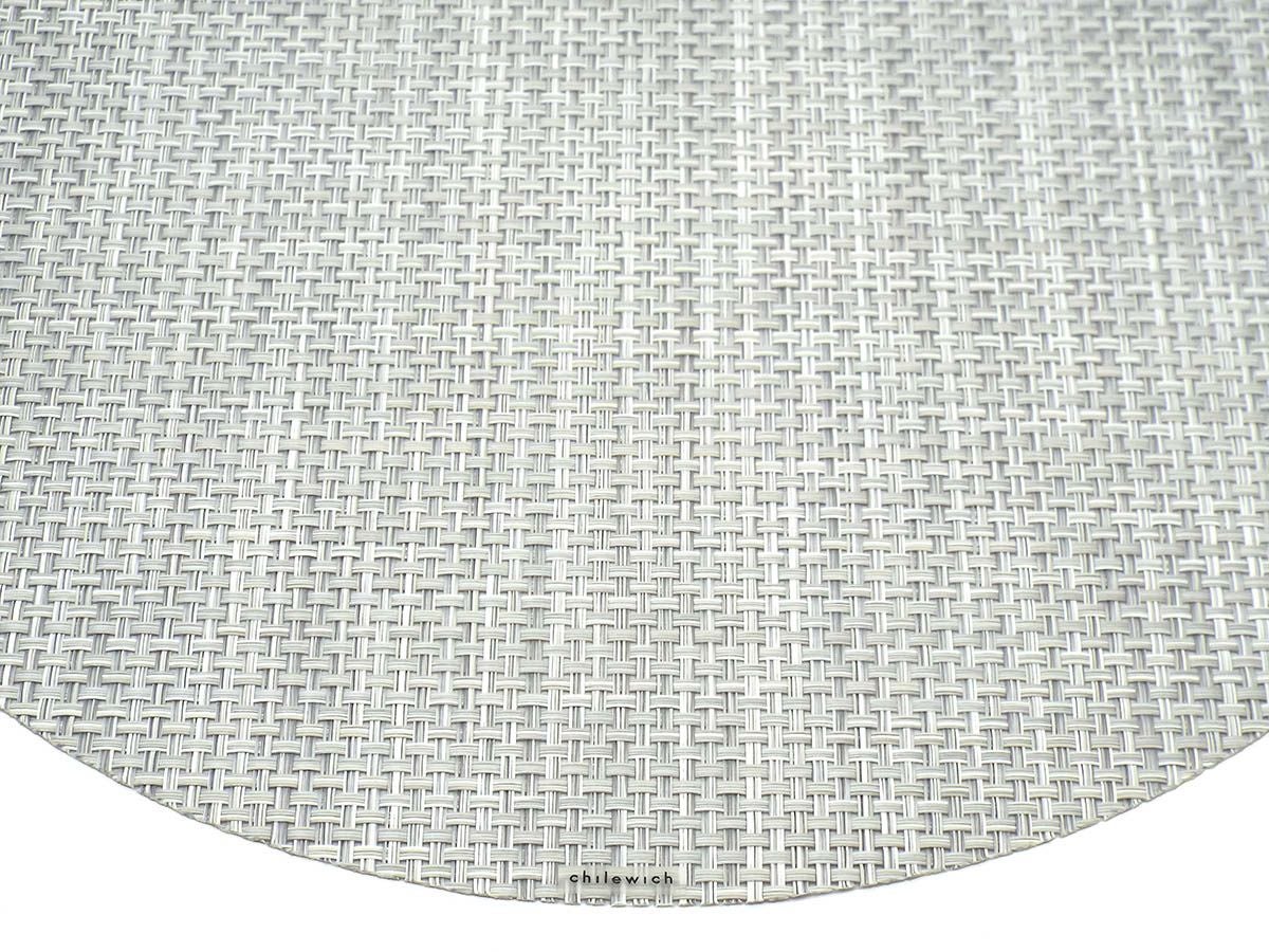 チルウィッチ・バスケットウィーブのホワイトシルバー色