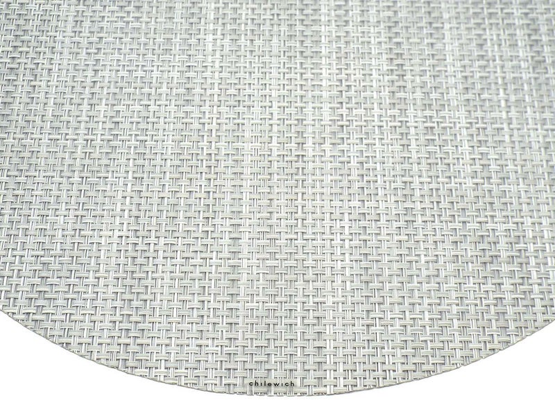 チルウィッチ・バスケットウィーブのホワイトシルバー色